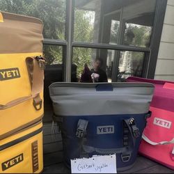 Yeti coolers. Brand New With Tags. $450. M30s Only. Not Hopper. Sorry. 