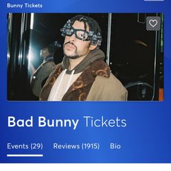 Bad Bunny Tickets 