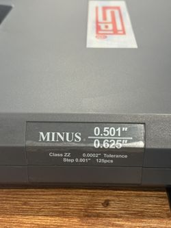 SPI Class ZZ Plug Gage Set: .501” to .625” Range, 125 Pc