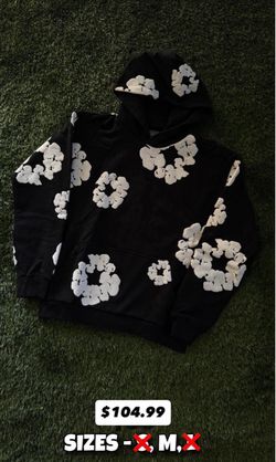 Denim Tears Cotton Wreath Hoodie Black