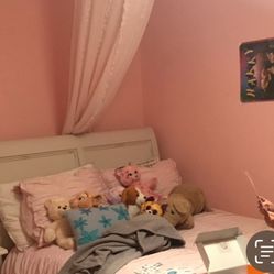 Sleigh bed (FULL mattress Size)  with matching Night Stand and Bunky board