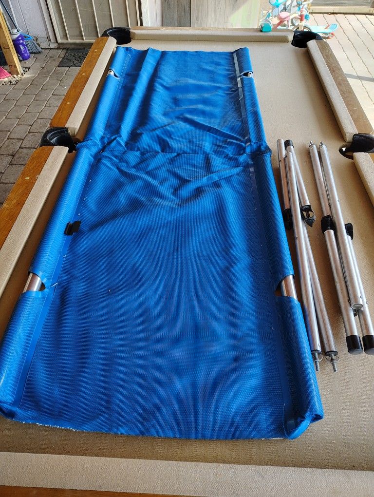 Blue Mesh Roll-a-Cot® 74"x28"x15", standard size