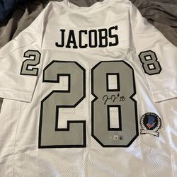 Signed Josh Jacobs Custom Jersey