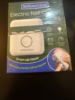 WillowGlow Electric Nail Clipper 3-in-1 Automatic Trimmer File Polisher D803A