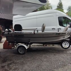 Hewes Craft on Trailer 