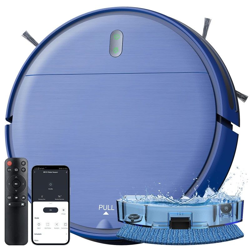 ZCWA Robot Vacuum and Mop Combo, 2 in 1 Mopping Robotic Vacuum with WiFi/App/Alexa, Robotic Vacuum Cleaner, Schedule Settings, Self-Charging, Ideal fo
