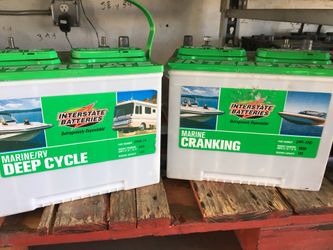New and used marine batteries
