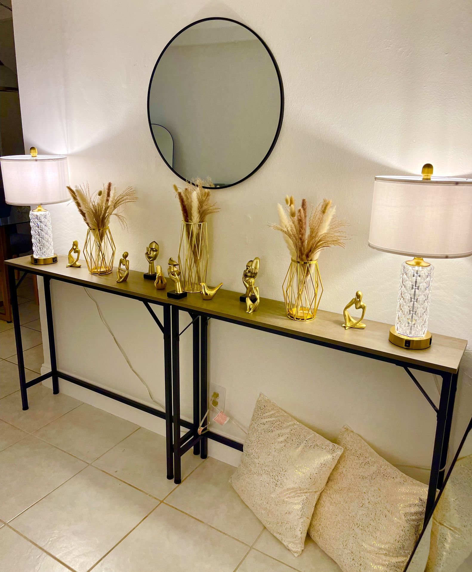 Luxury Brand New ASSEMBELED Long Gray Console Table for Sale in Boca ...
