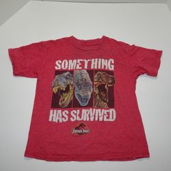 Boys S 6-7 Red Jurassic Park World T Tee Shirt Clothes Clothing Dinosaur
In good condition
50% cotton
50% polyester






Bin5