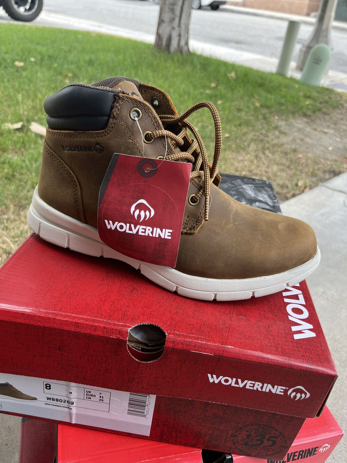 WOLVERINE SOFT TOE BOOTS DIZE 8.5