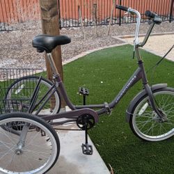 Older Adult Foldable Adventurer Tricycle-Sturmey Archer brakes and gears-20"Tires