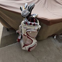 Ogio Golf Stand Bag And Adams Golf Clubs