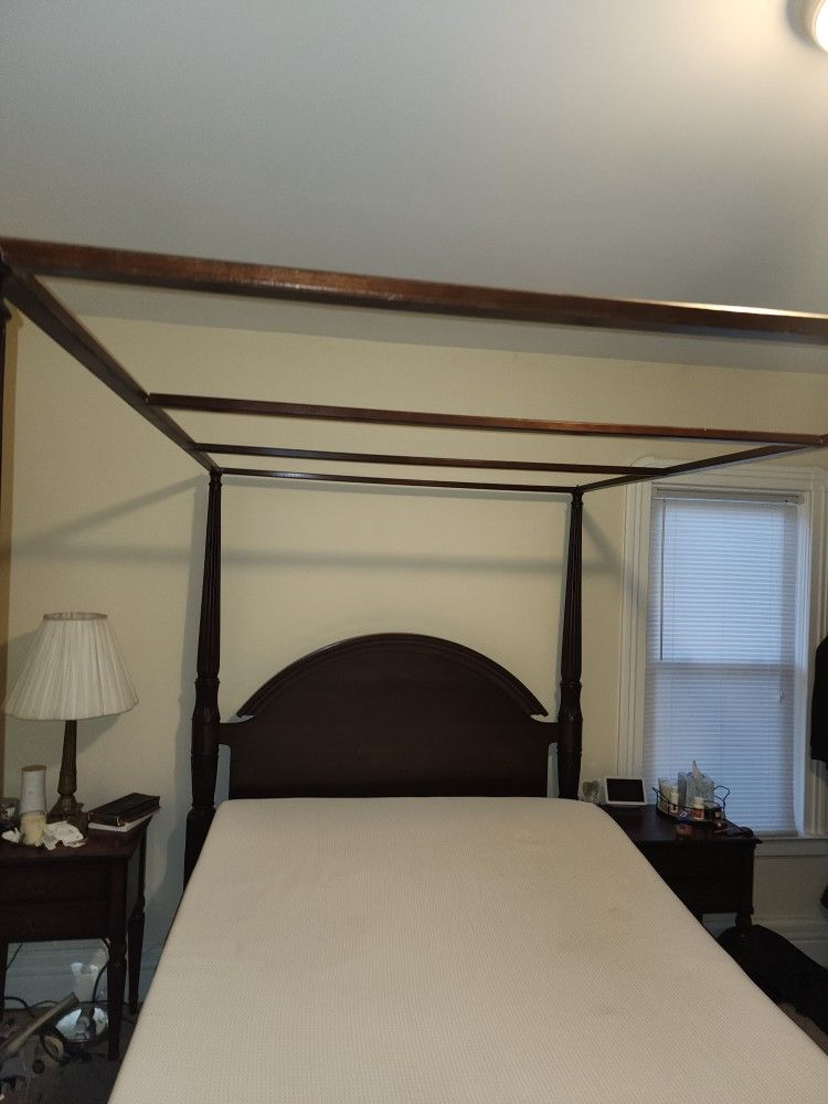 Bedroom Ser Mahogany Canopy BED Vintage