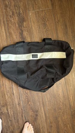 Pink duffel bag