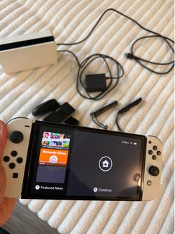 Nintendo Switch OLED White + 5 Games | Excellent Condition | $200 Bundle
