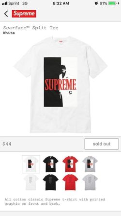 Supreme Scarface White Tee
