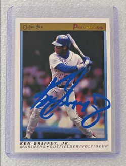Ken Griffey Jr. Autographed O-Pee-Chee Premier Mariners Card — In-Person Signed