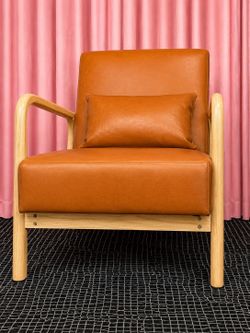 Cognac Mcm style chair