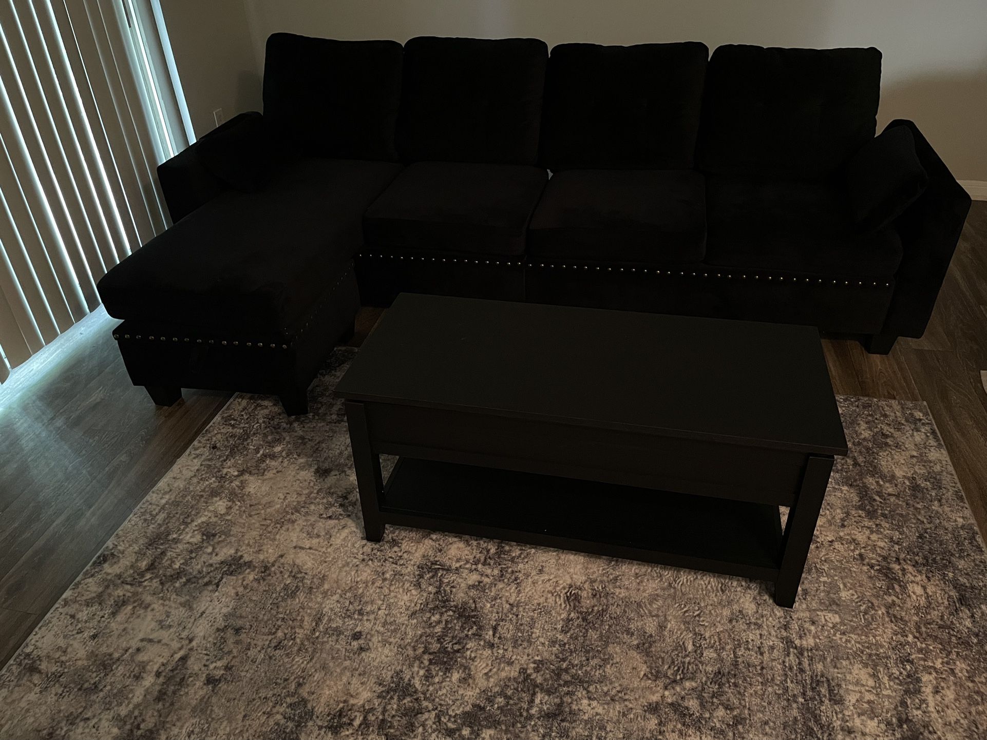 Couch, Table, & Rug 