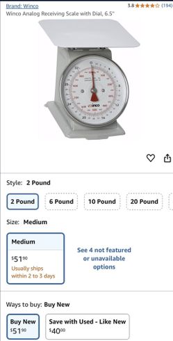 Analog food weighing scale
