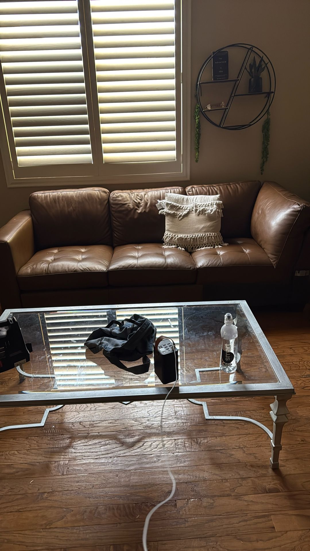 Brown Leather Couch
