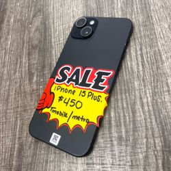 iPhone 15 plus 128gb T-Mobile metro