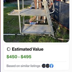 6 Foot Step Ladder With Tray All Aluminum