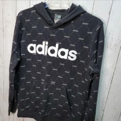 Adidas Originals Men’s All Over Printed Core Favorite Hoodie Black Size Medium