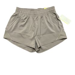 Gray running shorts