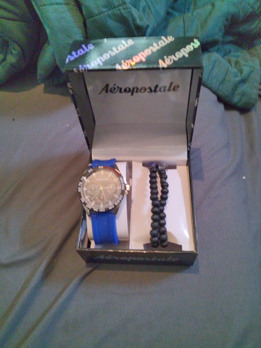 Aeropostale Watch & Bracelet Set