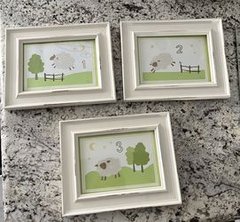 Picture Frames White Color Wood