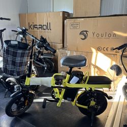 Electric folding bicycle
