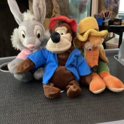 Disney Beanie Babies. 3.  Brer Rabbit, Brer Bear,  Brer Fox