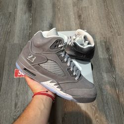 Jordan 5 Wolf Grey- 8,8.5,9,9.5,10,10.5,11,11.5,12,13