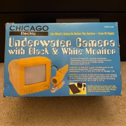 Chicago Electric Underwater Camera w/ Black & White Monitor – New, Complete Set