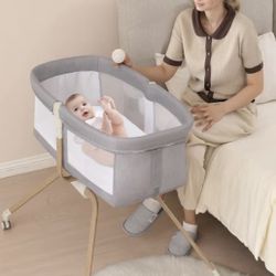 Brand New In Box Adjustable Bedside Crib