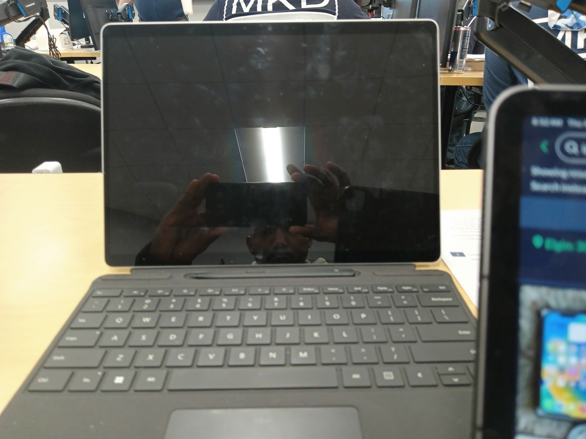 iPad Air With Keyboard And Surface Pro