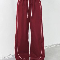Red Sweatpants Joggers - Size M