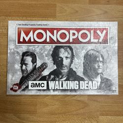 AMC The Walking Dead Monopoly Board Game – Sold As-Is – Complete? (See Photos)