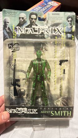 N2 the matrix Agent Smith Code action figure