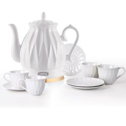 Ceramic Electric Kettle Set with Infuser