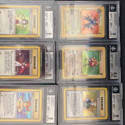 1st Edition Gym Heroes Trainer Set Bgs 9
