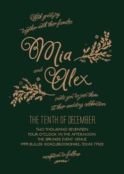 Wedding Invitations. Graphic Design