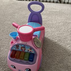 Fisher Price Little People Music Parade Heart Preschool Push Ride-On with Lights and Sounds