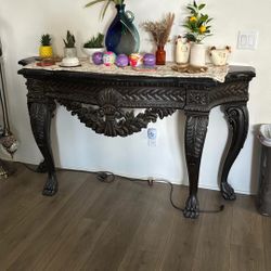 Antique Marble Console Table