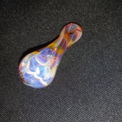 925 Silver Fumed Glass Pendant