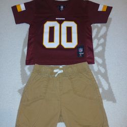 Washington Redskins NFL jersey and shorts set