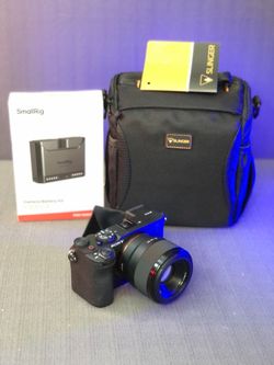 Sony a7C II Mirrorless  with FE 50mm f/1.8 Lens, dual Battery set , Dual Charger and padded Bag (Used Like New only 4000 Shutting Count)