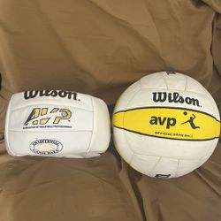 Two Wilson AVP Volleyballs 