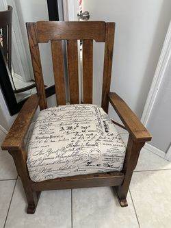 Vintage Wooden Rocking Chair